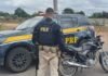 Moto roubada em São Paulo é recuperada pela PRF em Campos