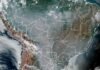 Brasil está coberto por “enorme nuvem de fumaça”, afirma Climatempo