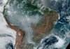 Fumaça sobre o Brasil pode ser vista a 1,5 milhão de quilômetros da Terra
