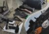 PM apreende pistola, munições, granada caseira e até réplica de fuzil em Itaperuna